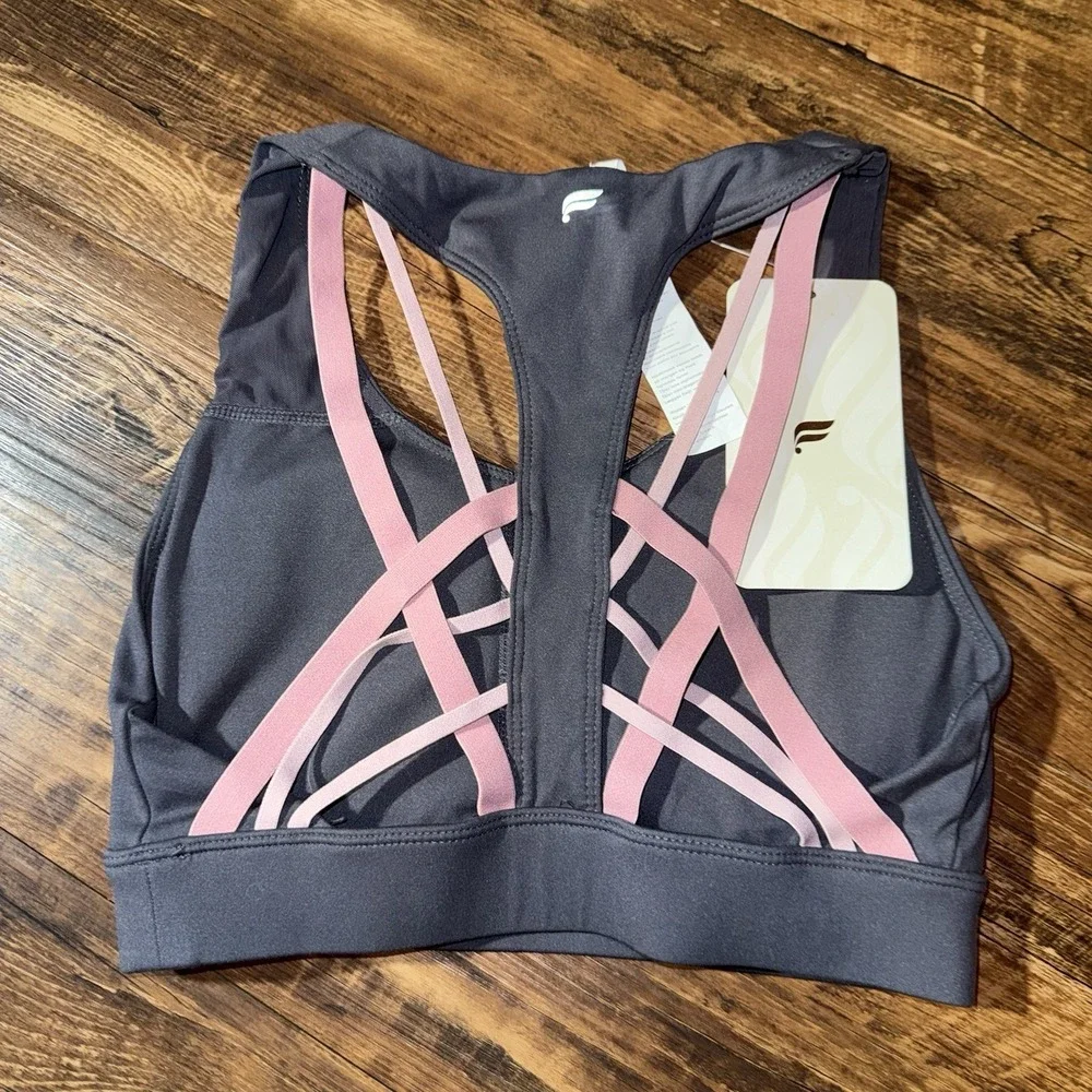 Fabletics Grey Kessler High Impact Sports Bra Womens XXS NEW $45